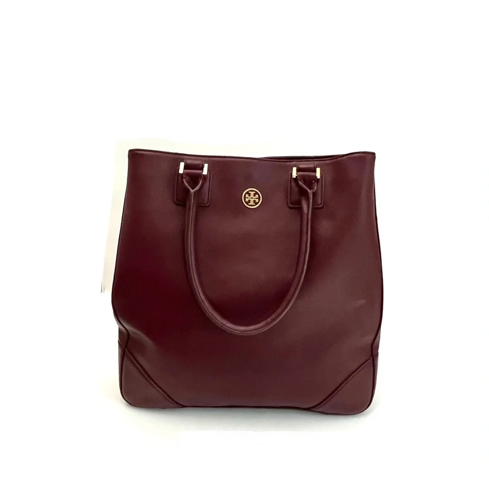 Tory Burch | Wine Burgundy | Saffiano Leather | Large Bag Tote